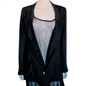 Maison Martin Margiela | Archival Deconstructed Draped Black Blazer Jacket US 2